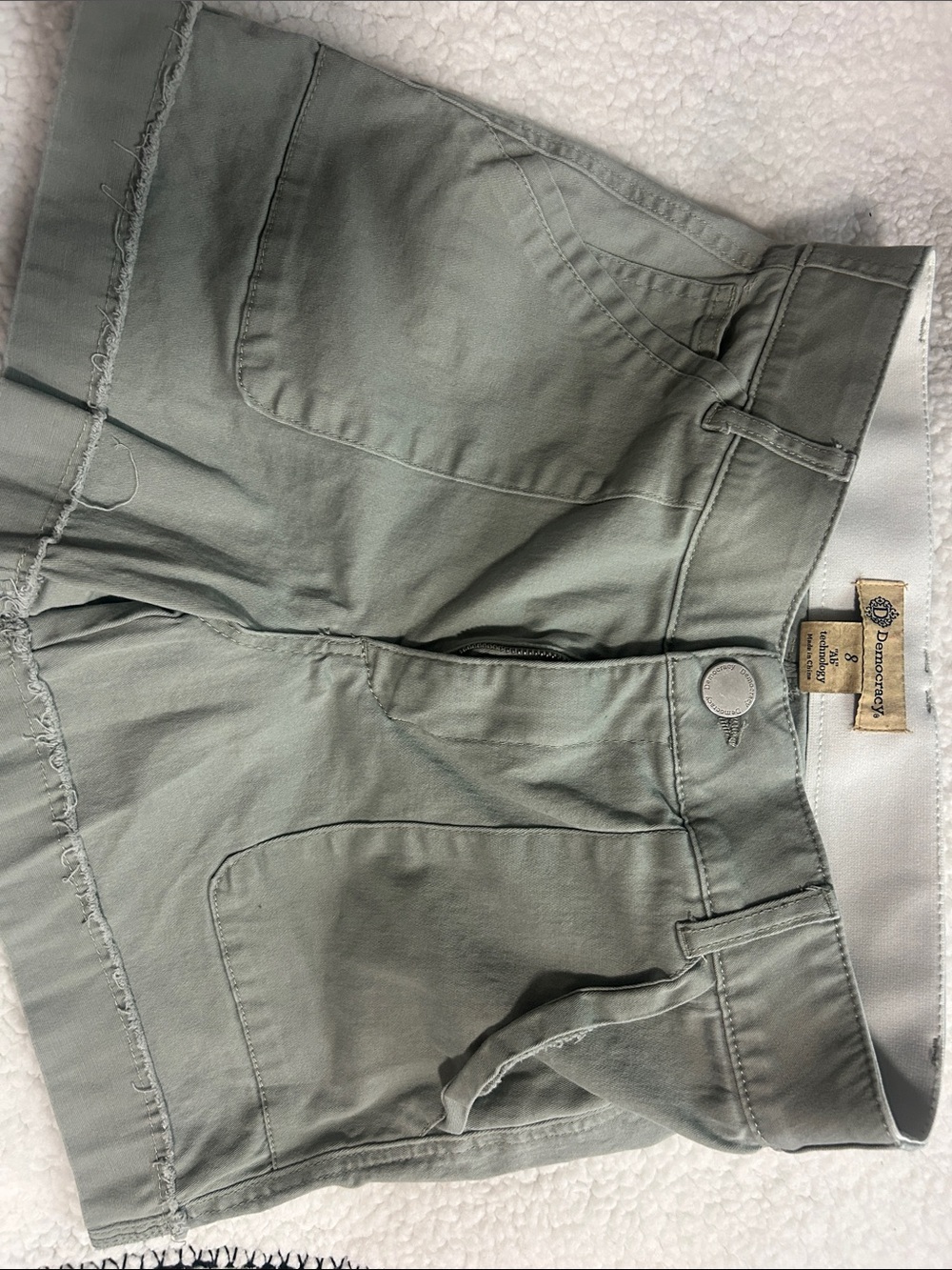 Democracy Sage Green Women's Stretch Bermuda Shorts